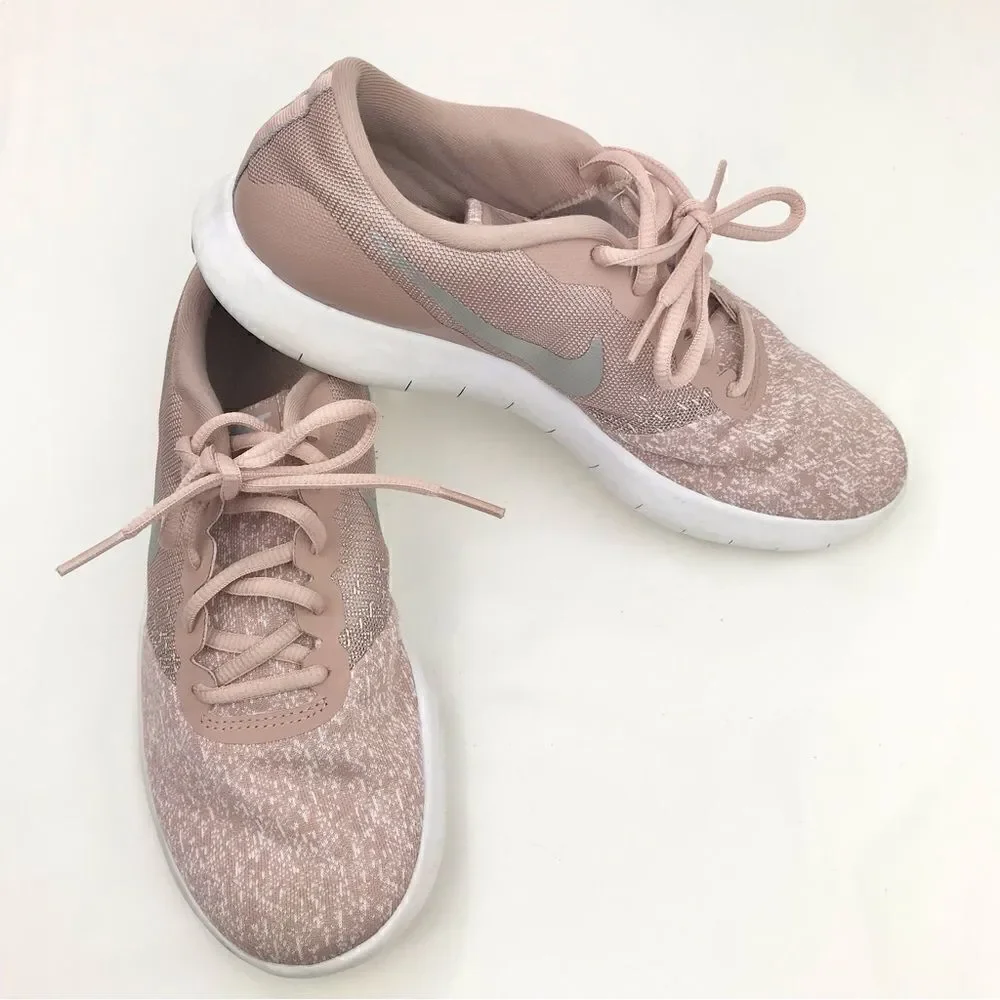 Nike Flex Contact Mottled Pink Lightweight Running Athletic Performance Sneakers